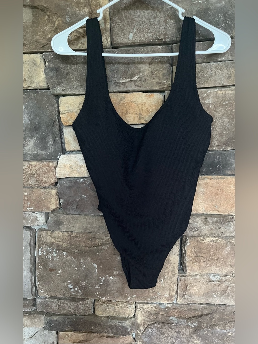 J.Crew Claudia Scrunchie One-Piece Swimsuit Black Women’s Size 12 NWT - Picture 4 of 11